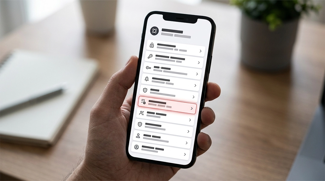 نمایی از منوی Settings > Security در اینستاگرام که نشاندهنده گزینه Login Activity است