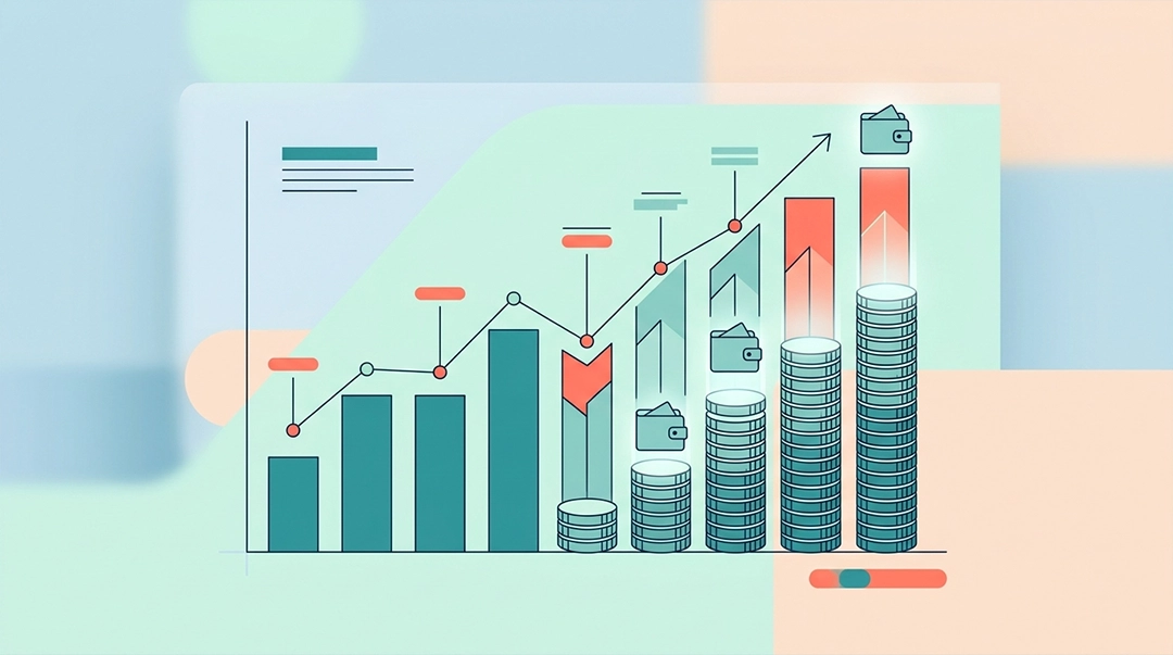 نمودار مقایسه‌ای رشد درآمد (Growth Tracking)